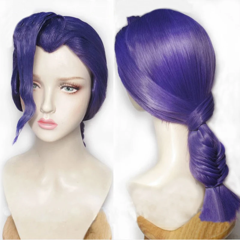 sexy cosplay Anime JoJo bizarre adventure Vinegar Doppio Wig Heat Resistant Cosplay Costume Hairwear Wigs + Wig Cap pirate costume women