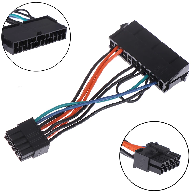 

ATX 24-Pin Female to 10-Pin Male Adapter Power Supply Cable Cord for Lenovo 10PIN Motherboard