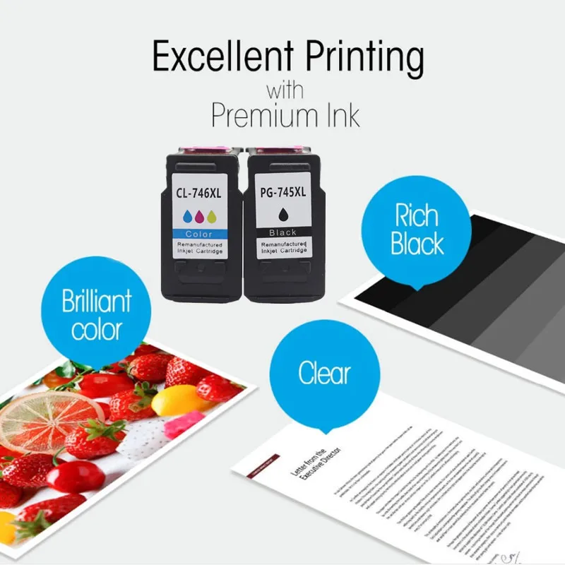 Цветной 745XL 746XL PG745 CL746 для картриджа canon PG 745 CL 746 XL принтера Pixma MG2470 MG2570 MG2970 IP2870 IP2872 |