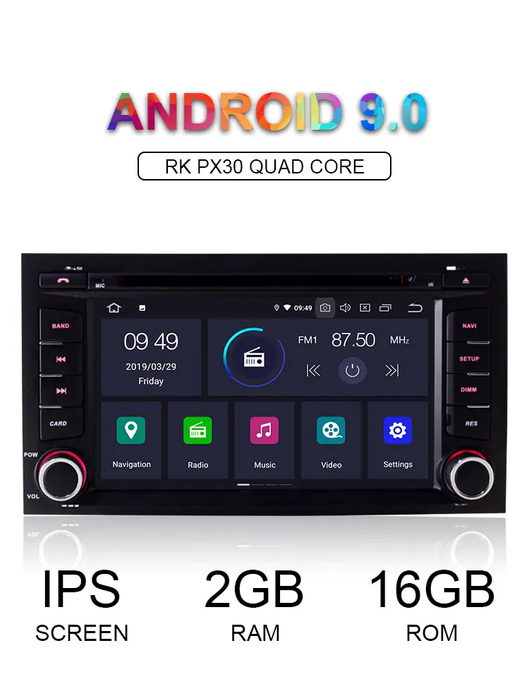 LJHANG 1 Din Android 9,0 автомобильный dvd-плеер для Seat Leon Мультимедиа Радио gps навигация wifi авто стерео ips