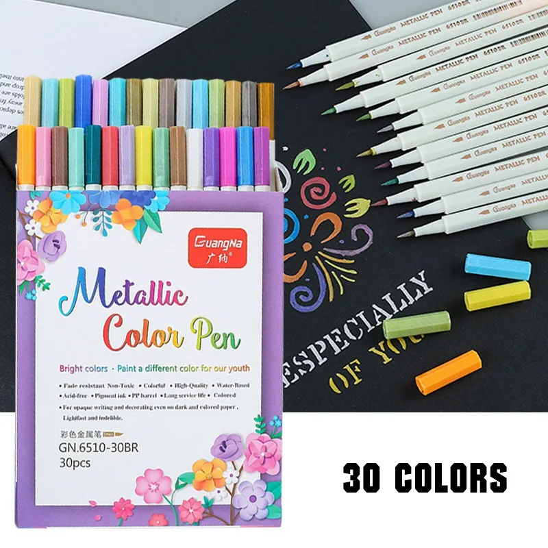 

30 цветов Рисование краски ing Art Pen DIY маркер с перманентной краской маркер для рисования набор карандашей для воды керамическое стекло Rock офи...