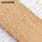 Набор для изготовления ювелирных изделий GUFEATHER, набор аксессуаров для самостоятельного изготовления ювелирных изделий из меди с покрытием из 18-каратного золота, без никеля, 1 млот