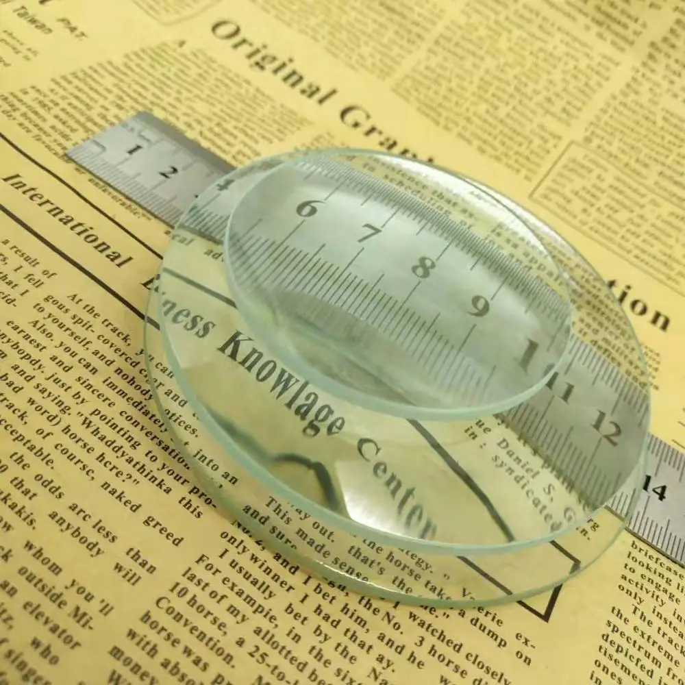 Оптические линзы супер прозрачное двойное Выпуклое стекло диаметр 60 мм фокусное