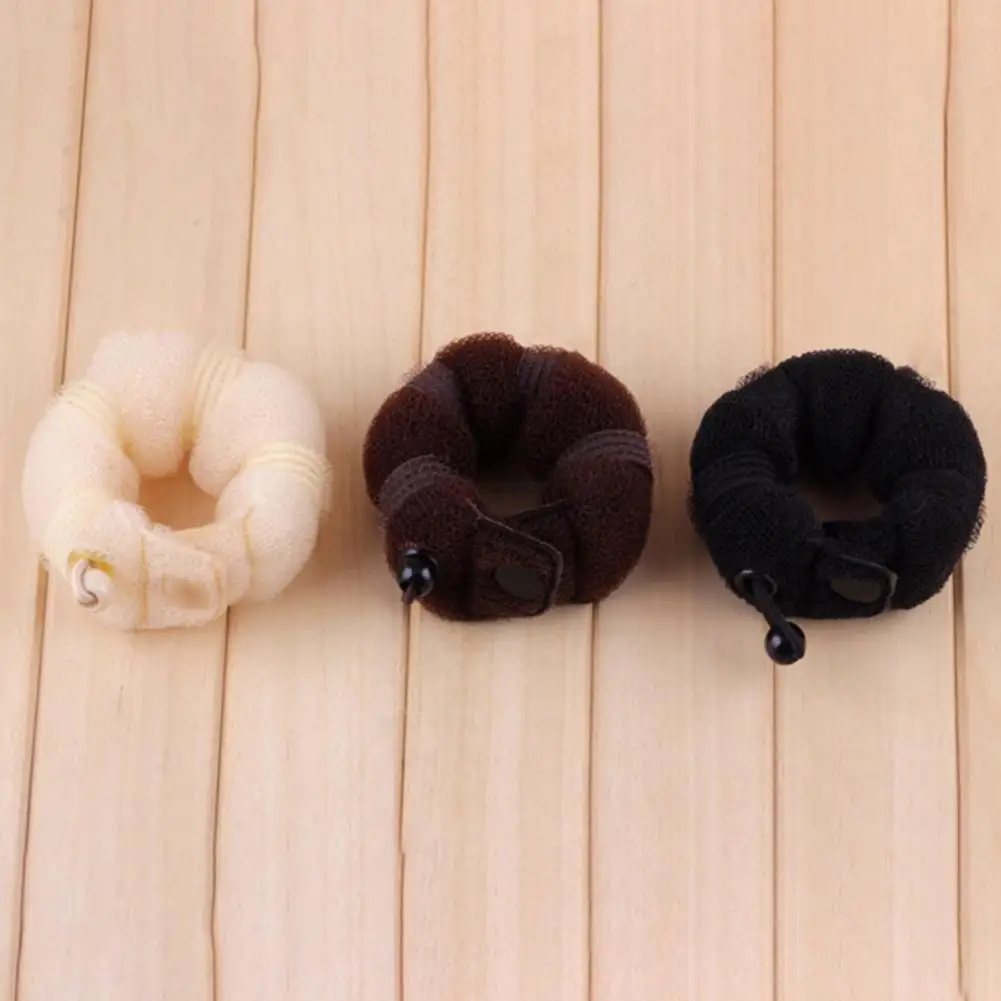 

Hair Maker Snap Design Elastic Nylon Styling Tool DIY Hair Ring Shaper Hair Scrunchies for Girls Women Accessories
