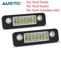 2pcs 6500k white super bright canbus led number license plate light lamp for ford fiesta fusion mondeo mk2 car accessories
