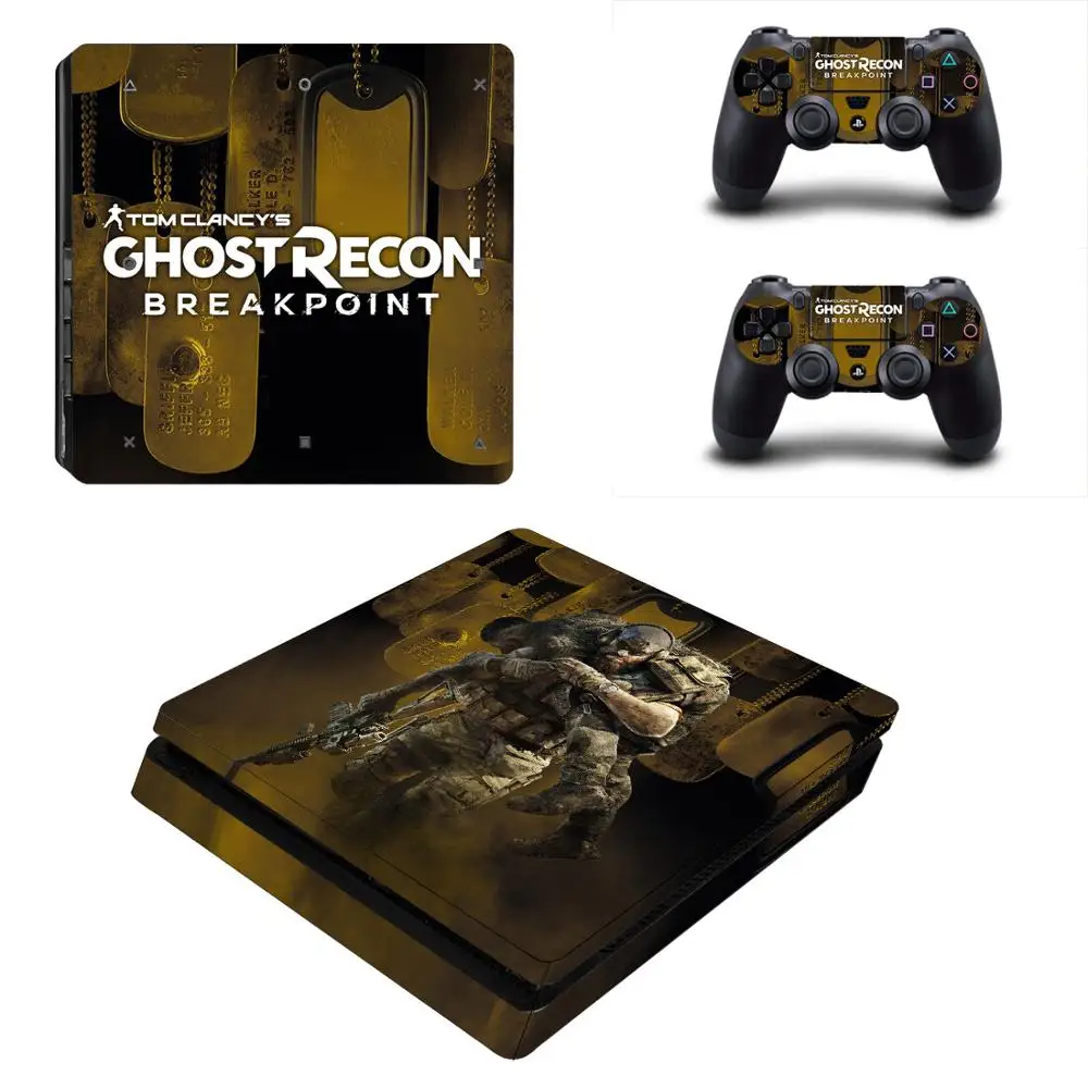 Тома Клэнси Ghost Recon: останова PS4 тонкий Стикеры Play station 4 кожи для Игровые приставки