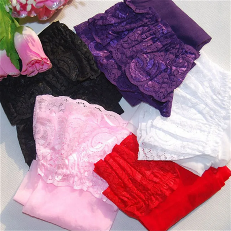 New Punk Maid Sexy Heel Back Sheer Stockings Wide Lace up Hold Up Silicone 16cm Floral Top Thigh High Cross Bandage Stockings