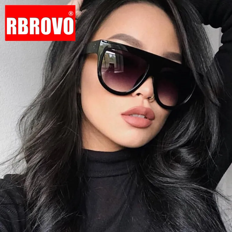 

RBROVO Retro Sunglasses Women Vintage Eyeglasses for Women/Men Oversized Sun Glasses Women Luxury Brand Oculos De Sol Feminino