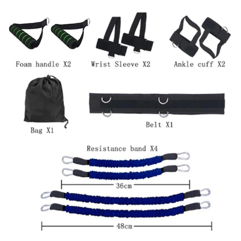 

Sports Fitness Resistance Belt Set Leg and Arm Boxing Exerciser Jumping Strength Training Equipment
