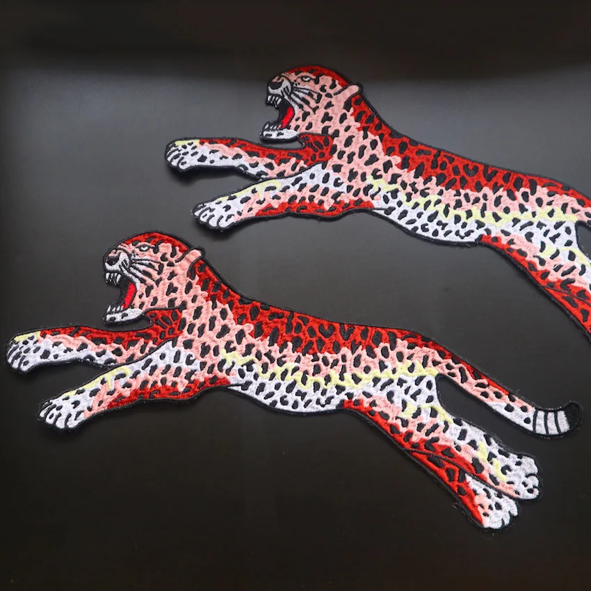 1 шт. большие Модные леопардовые нашивки для вышивки высокое качество аппликация