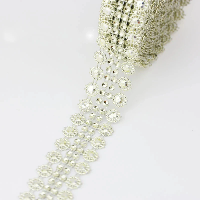 (5 ярдов/партия) пустотелое Золотое и Серебряное сверло с цветком сливы из