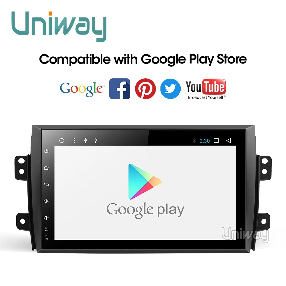 Uniway ATY9071 Android 8.1 автомобильный DVD для Suzuki SX4 2006 2007 2008 2009 2010 2011 2012 2013 автомобилей Радио gps-навигация