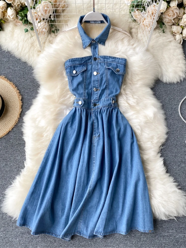 

Sexy denim dress