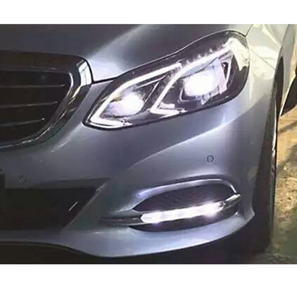 Автомобильные мигающие светодиодсветодиодный дневные ходовые огни для Mercedes benz