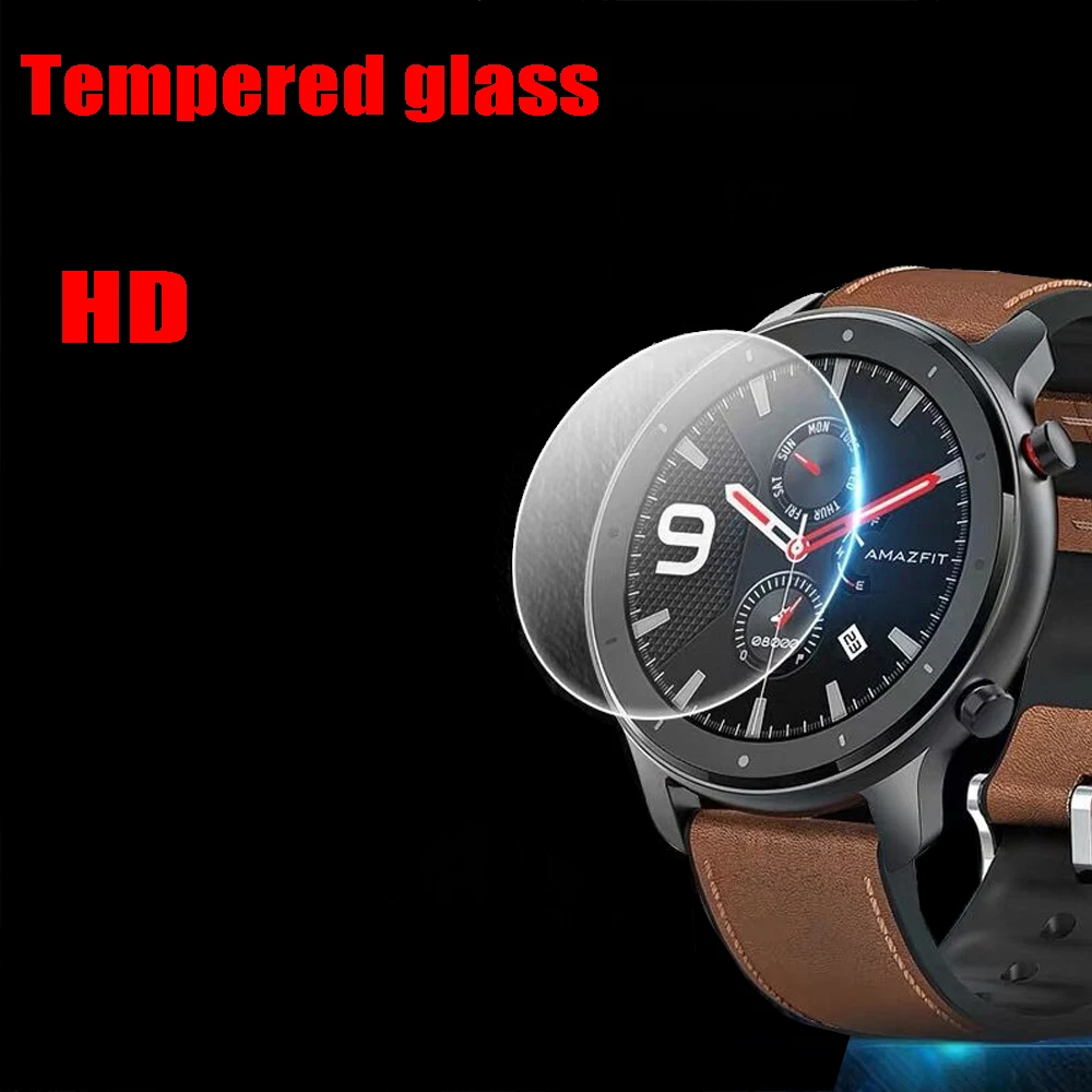 

2-3 pcs Tempered Glass for xiaomi Amazfit GTR 42mm Anti-fall screen protector for Amazfit GTR 47mm Explosion-Proof 9H Glass film