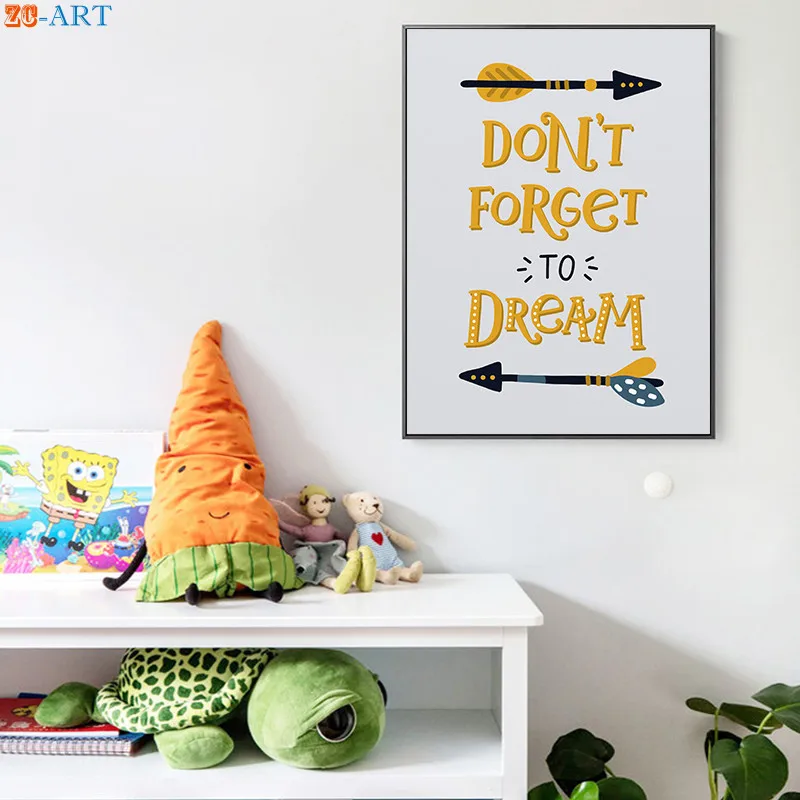 Скандинавский мальчиков Wall Art джунгли Животные принты Цитата плакат живопись на