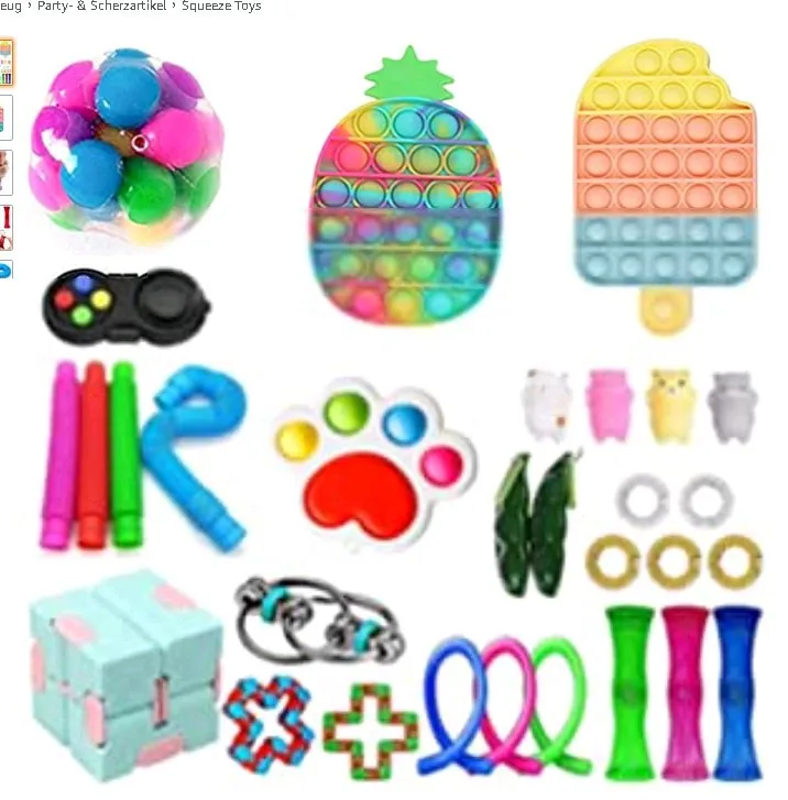 

TOP Fidget Toys Pack Anti Stress Set Stretchy Strings Gift Pack Adults Children Squishy Sensory Antistress Relief Figet Toys