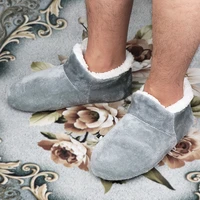 House slippers Male Big size Winter Slippers for Men Suede plush floor Shoes Lazy shoes soft warm Socks slippers
