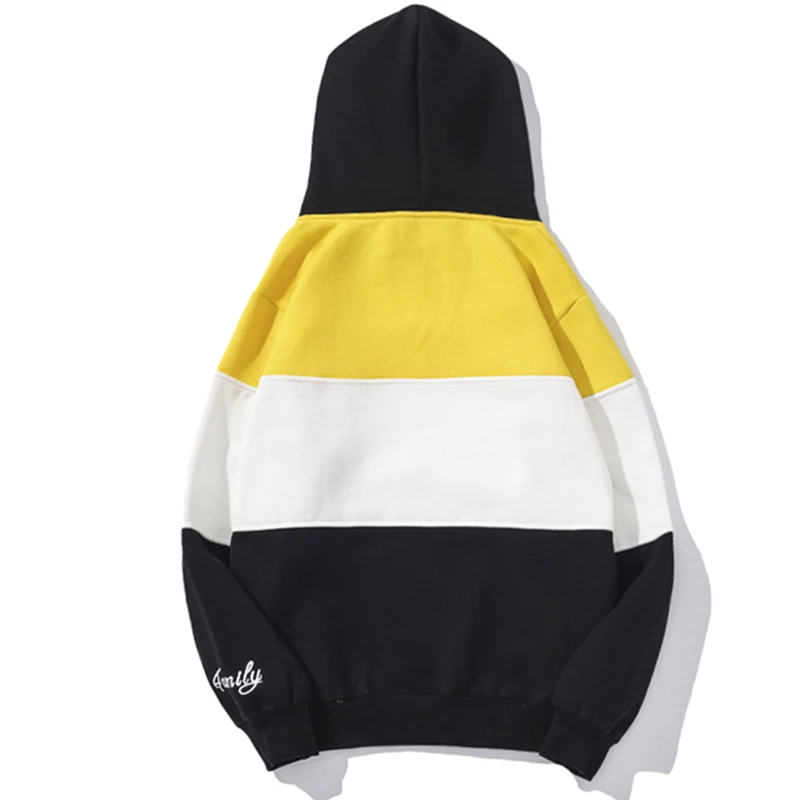 Модные толстовки для мужчин 2018 цветной пуловер в стиле пэчворк Повседневная