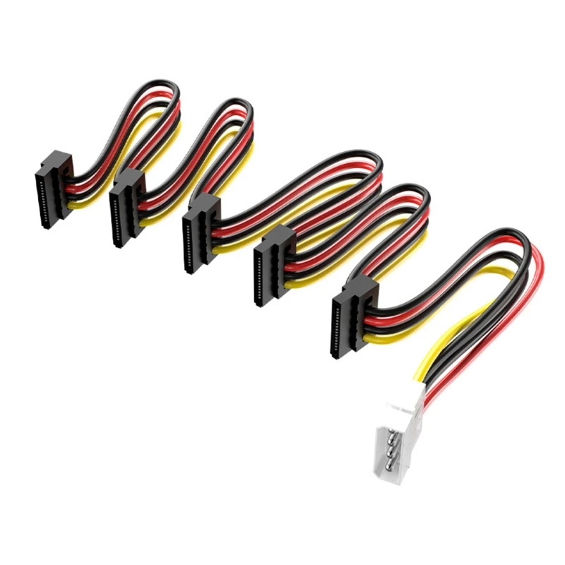 

4-контактный до 15-контактный шнур питания SATA 3,5/2,5 дюйма адаптер SATA от 1 до 5 сплиттеров