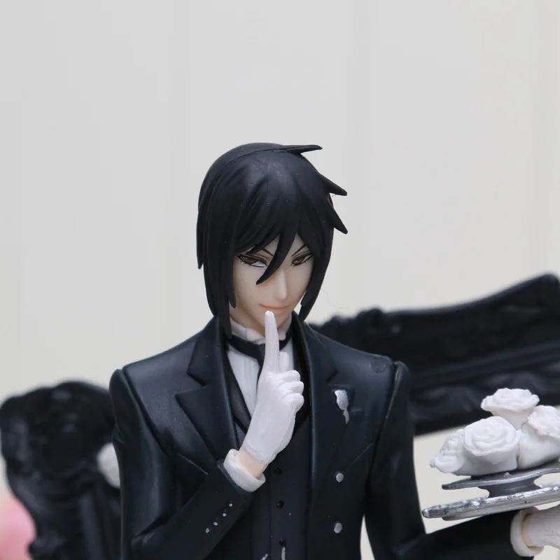 Anime Butler Ministers Sebastian Kuroshitsuji Ciel Phantomhive PVC Action Figure Figurines Collectible Model Toy statue T30 | Игрушки и