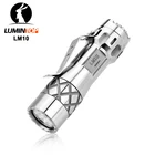 Титановый фонарик Lumintop LM10, плоская батарея 18650, поддержка 2800 люменов, тройсветодиодный с андурильским интерфейсом, фонарик для сбора