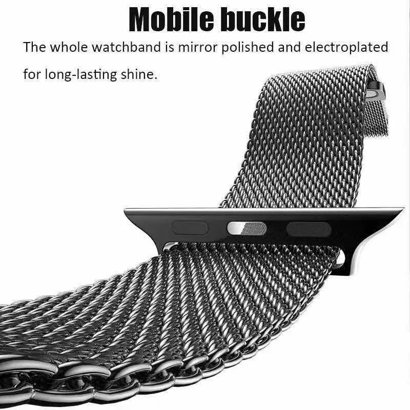 Stainless Steel MAGNETIC band For Apple Watch Ultra 8 7 SE 6 5 4 3 42 38 correa Bracelet strap for iwatch 40mm 44mm 41mm 45mm 49