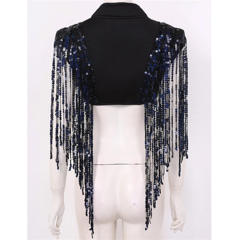 Женский короткий жилет в стиле хип хоп с воротником стойкой без рукавов