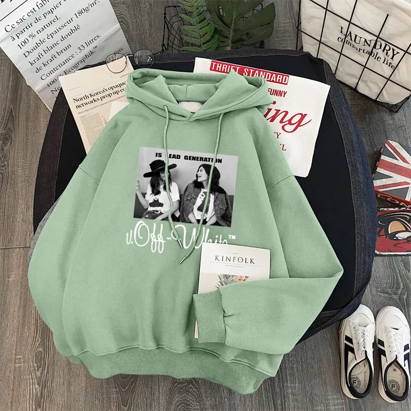 Hoodie худи для женщин sweetshirts women thick moletom feminino hoodies aesthetic autumn warm sweetshirts oversized loose Hooded