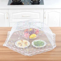 80hotfoldable dust proof and insect proof fly mesh umbrella kitchen tableware food cover mosquito proof meal cover kitchen gadg