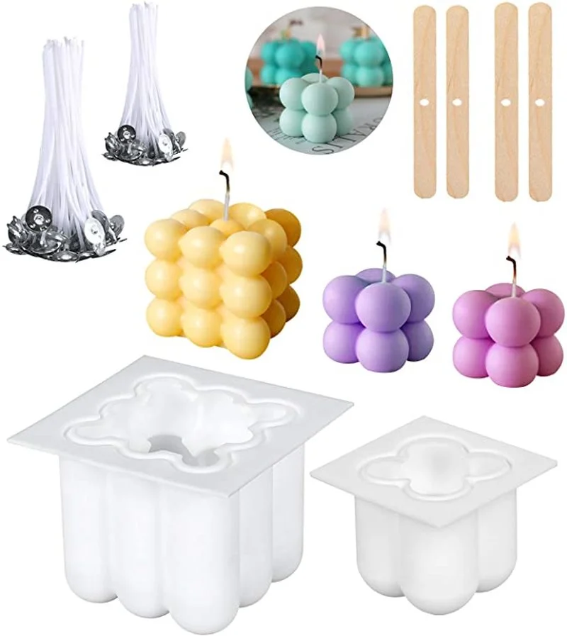 

3D Irregular Silicone Candle Mould Aromatherapy Candle Mould DIY Handmade Candle Material Resin Mold Candle Making Supplies