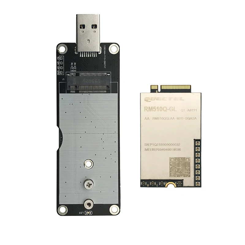 Новый модуль Quectel RM510Q-GL 5G NR sub-6 ГГц mmWave M.2 MIMO RM510QGLAA-M20-SGASA с адаптером MINI PCIe USB Type C