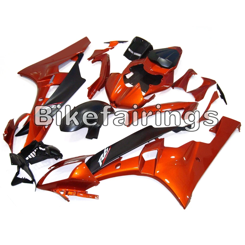 Оранжевый черный мотоцикл в комплекте покрывает велосипедные панели для Yamaha YZF-600
