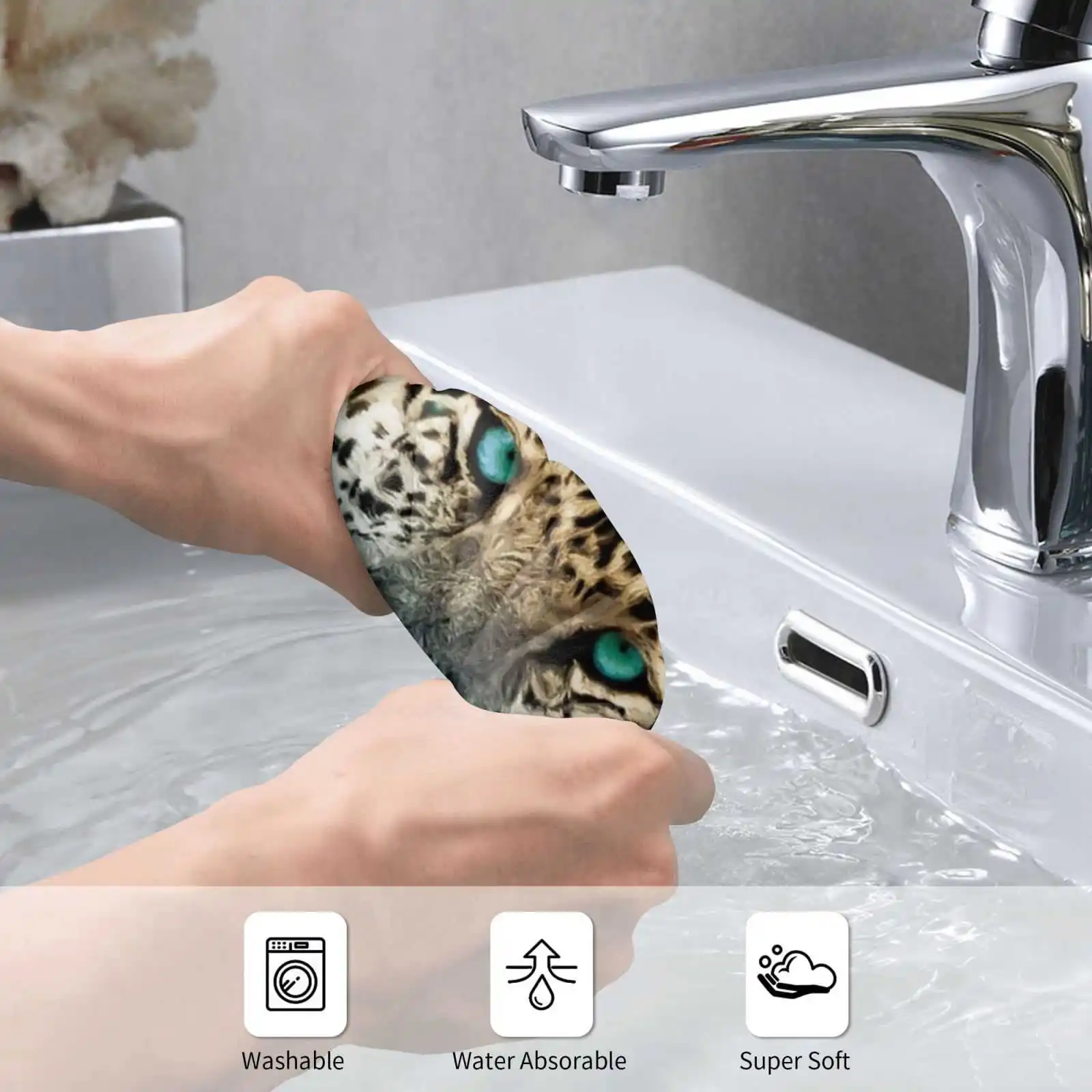 Банное полотенце с 3D-принтом Jaguar On The Hunt сильное поглощение воды для охоты