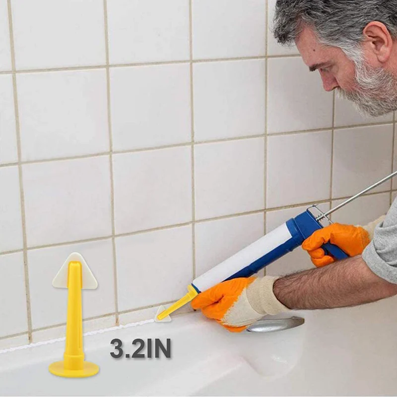 

Econom 10PCS Silicone Caulking Tool Kit-3pcs Sealant Remover Tool-6pcs Silicone Sealant Finishing Tool-1 Caulking Nozzle ds99