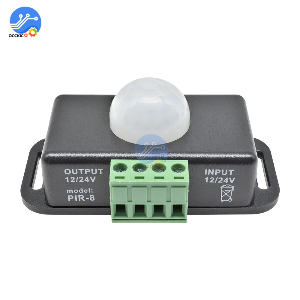 DC 12V PIR датчик движения переключатель автоматический светильник для обнаружения
