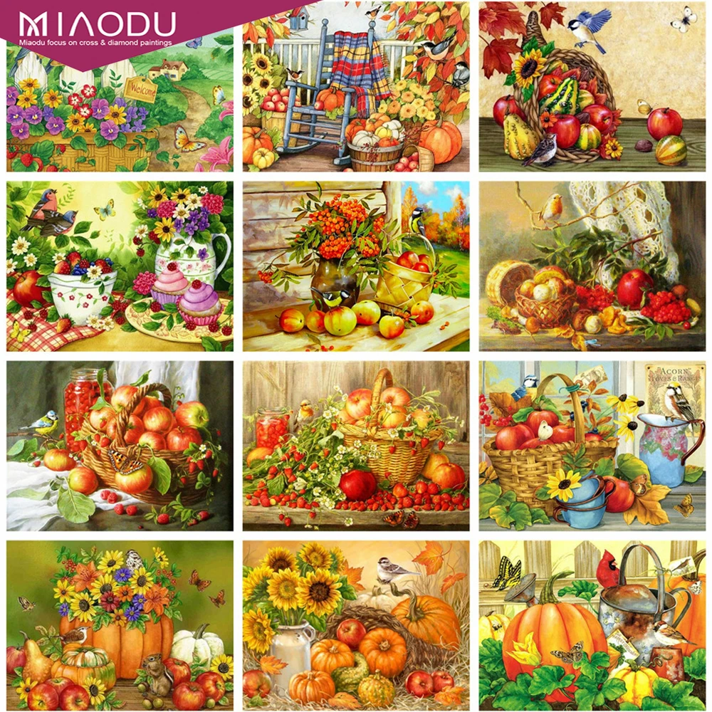 

Dbqp 5D Алмазный рисунок тыквы Осенняя искусственная мозаика птица украшение на Хэллоуин настенное искусство