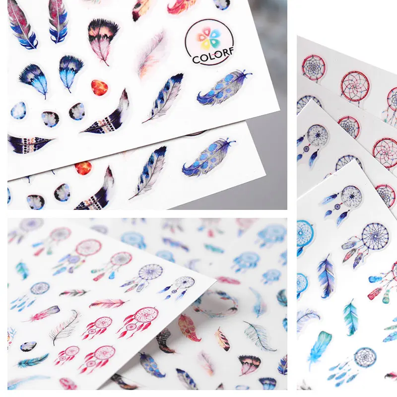 

3D embossed nail sticker flower adhesive DIY manicure slider nail art tips decorations decals