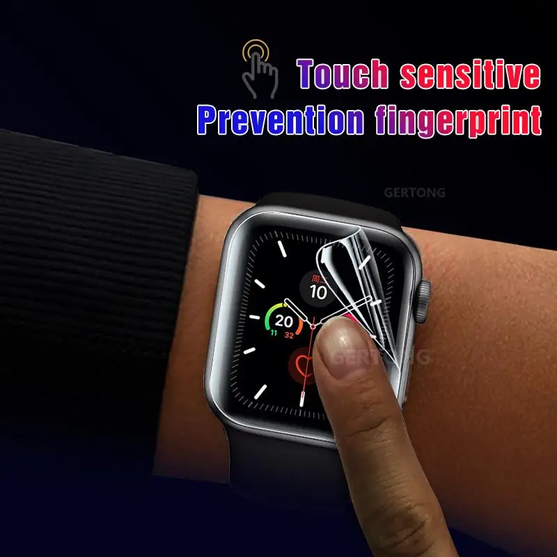 Мягкая гидравлическая пленка HD для Apple Watch 7 45 мм 41 Защита экрана умных часов iWatch