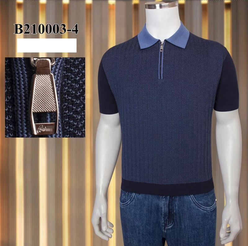 

BILLIONAIRE Polo shirt men 2021 new summer Silk Casual Business button embroidery big size high quale size M~4XL Free shipping