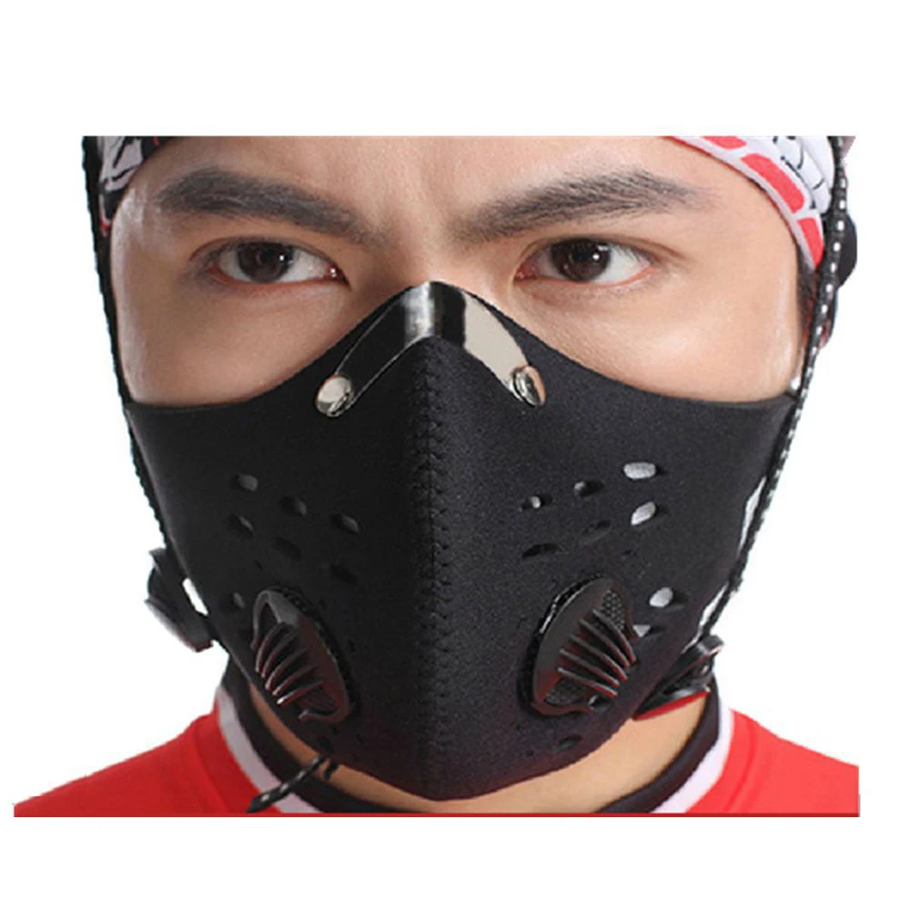 Пылезащитная мотоциклетная маска для лица уличная дышащая с углеродным фильтром