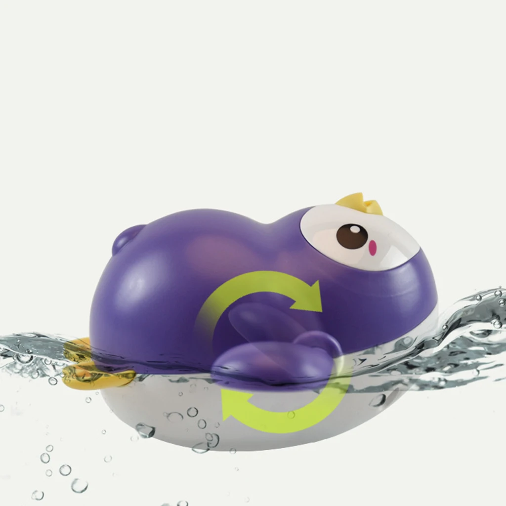 Wind Up Swimming Penguin Toddler Baby Bathing Pools Paddling Water Floating Toy Kids Baby Bath Bathtub Water Play Toys