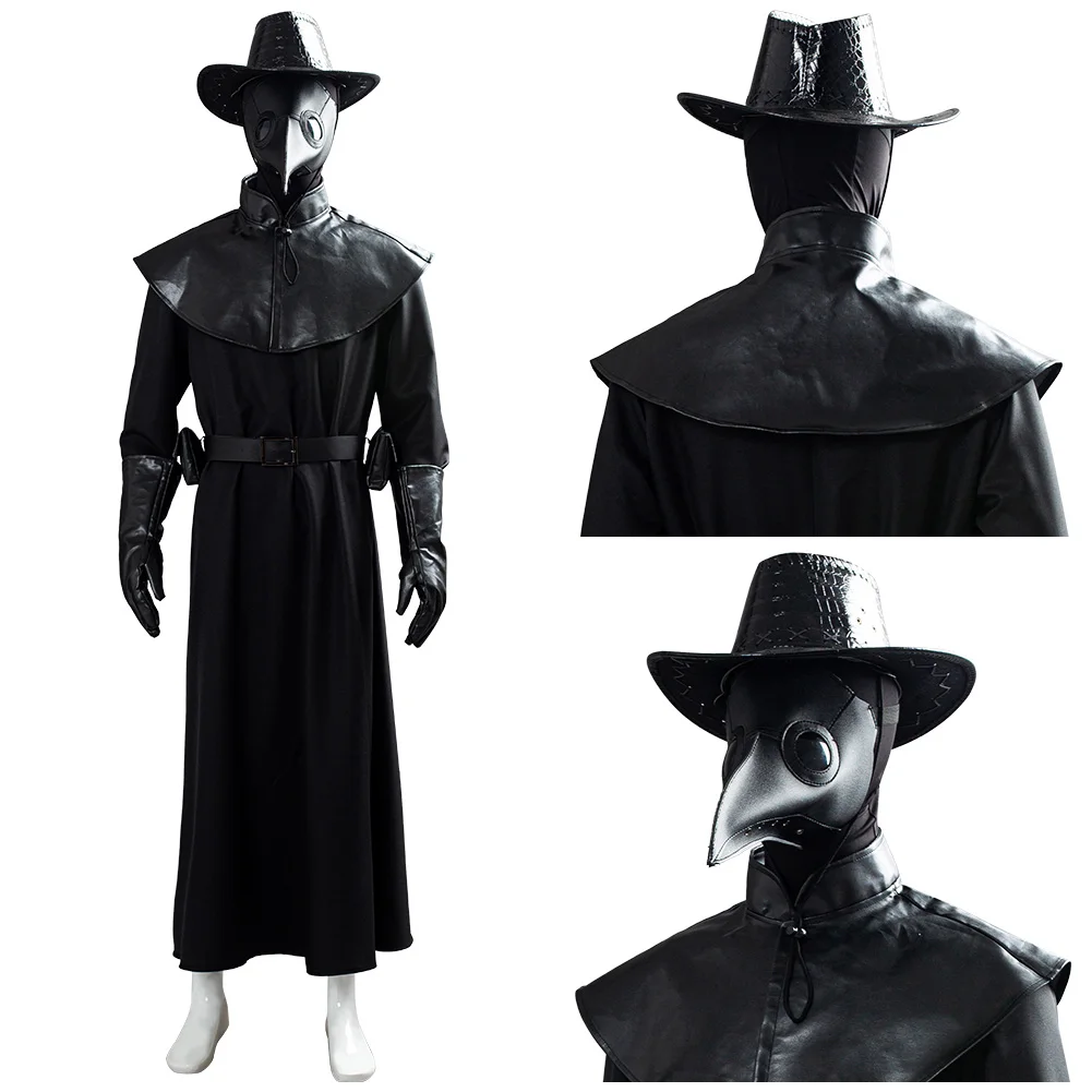 

Doctor Cosplay Costume Long Robe Cape Outfit Cosplay Costume Halloween Carnival Costume men jacket Horror mask