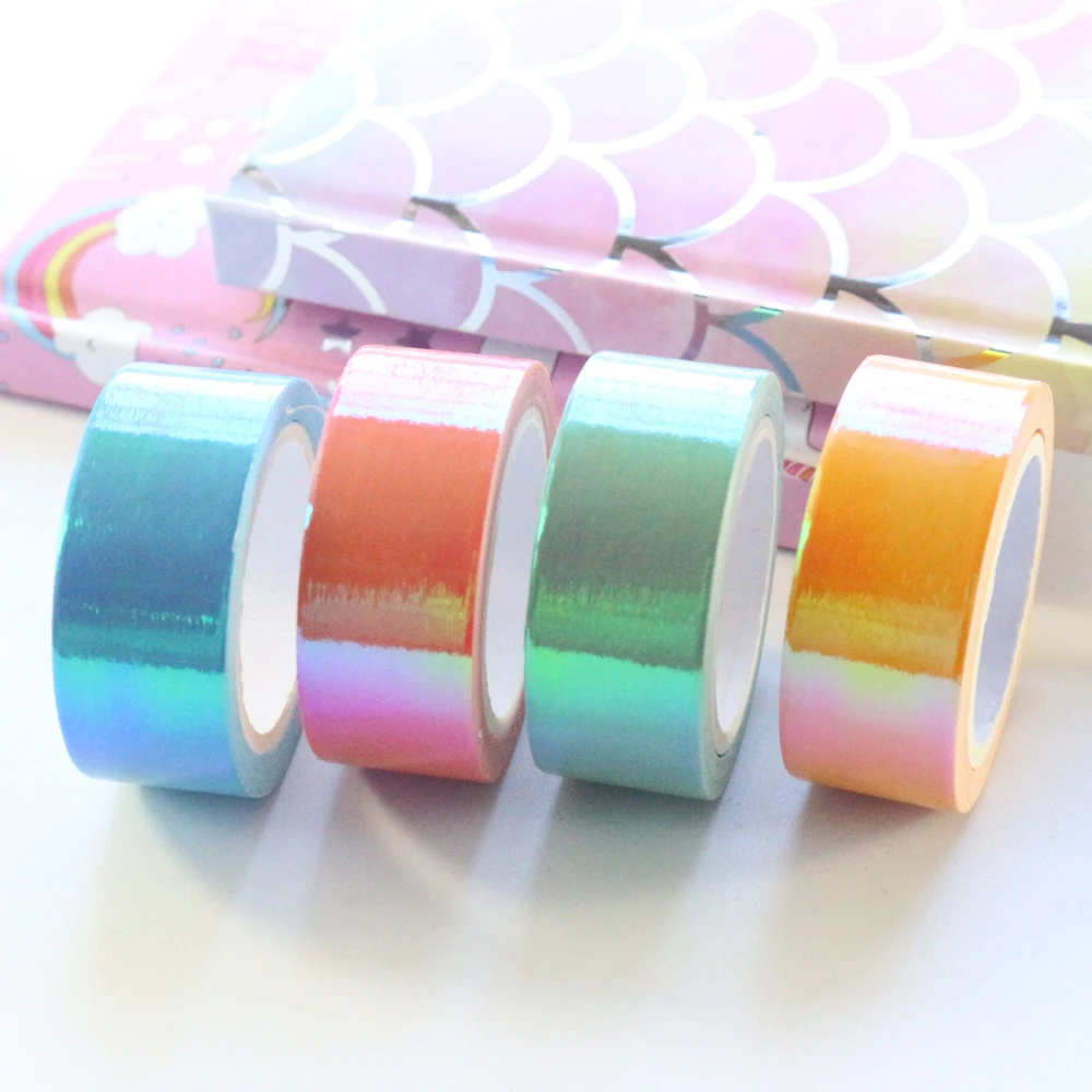 Domikee милый креативный японский kawaii лазерный дневник лента для декорации washi candy