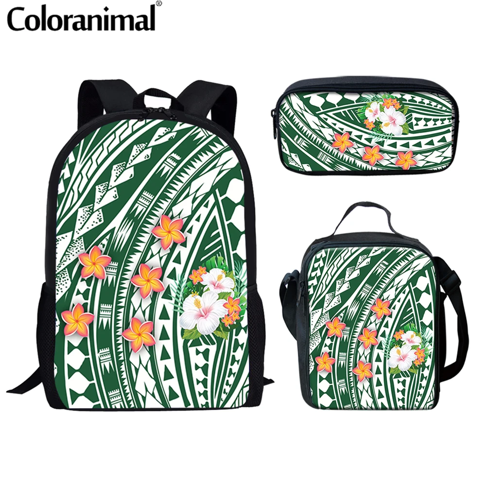 

Coloranimal Горячие Стиль 3 шт Рюкзак & сумка для обеда и карандашей, пенал для мальчиков и девочек, Плюмерия с цветочным принтом для женщин; Обувь ...