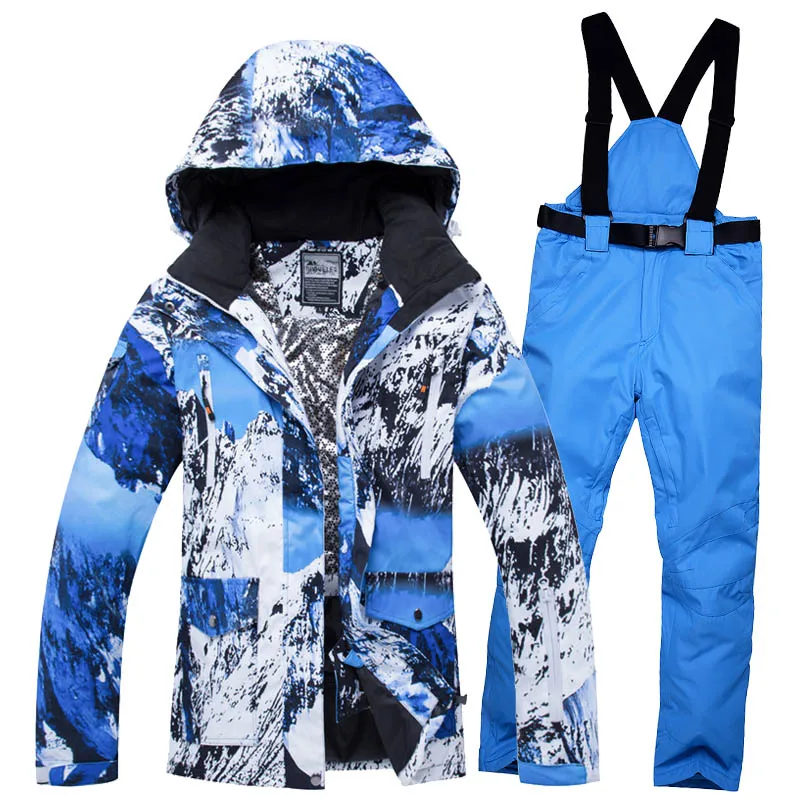

Ski Suit for Men Women Winter Warm Waterproof Outdoor Sports Snow Jackets and Pants Hot Ski Equipment Snowboard Jacket Trousers