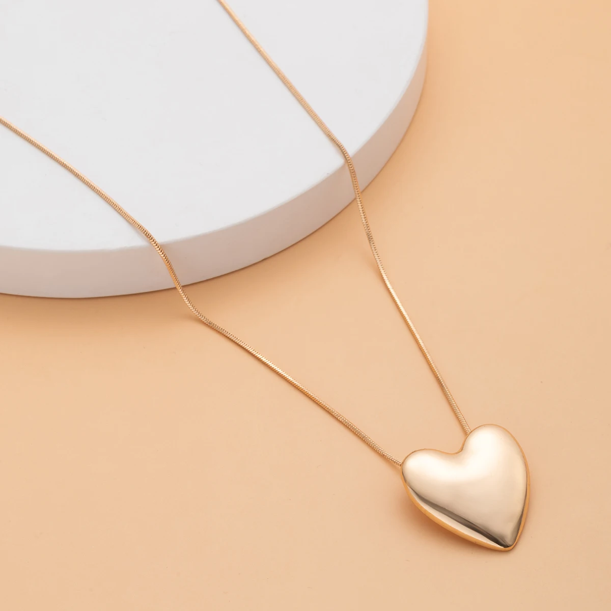 Ingemark минимализм любовь сердце кулон ожерелье для женщин девушек ошейник змея