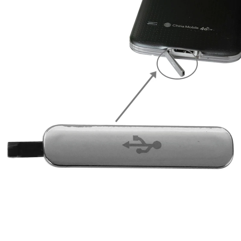 Пыленепроницаемая Крышка для зарядного USB-порта Galaxy S5 запасная часть смартфона |