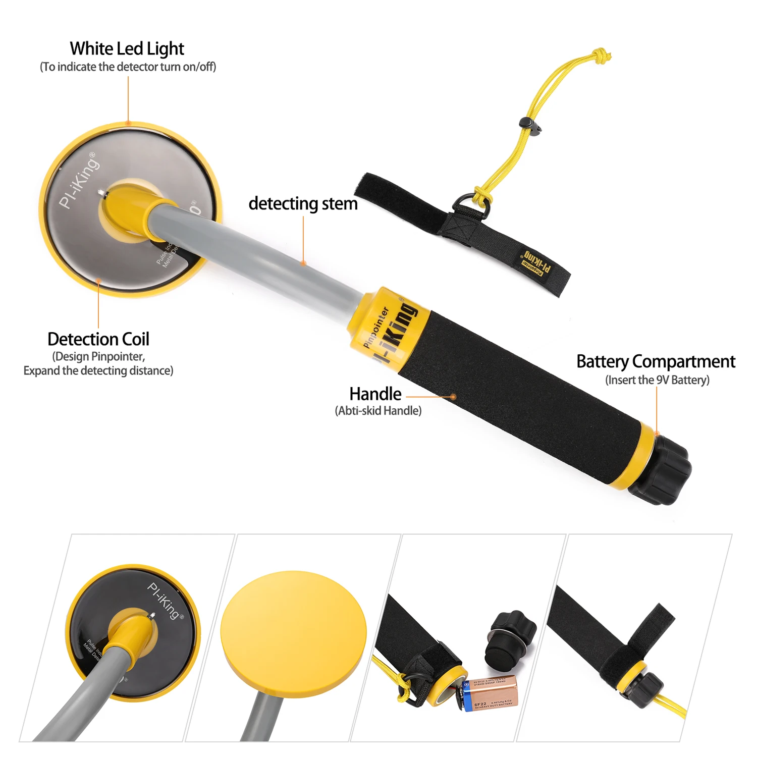 Pi Iking 750 30 м Pinpointer импульсная индукция PI подводный металлоискатель