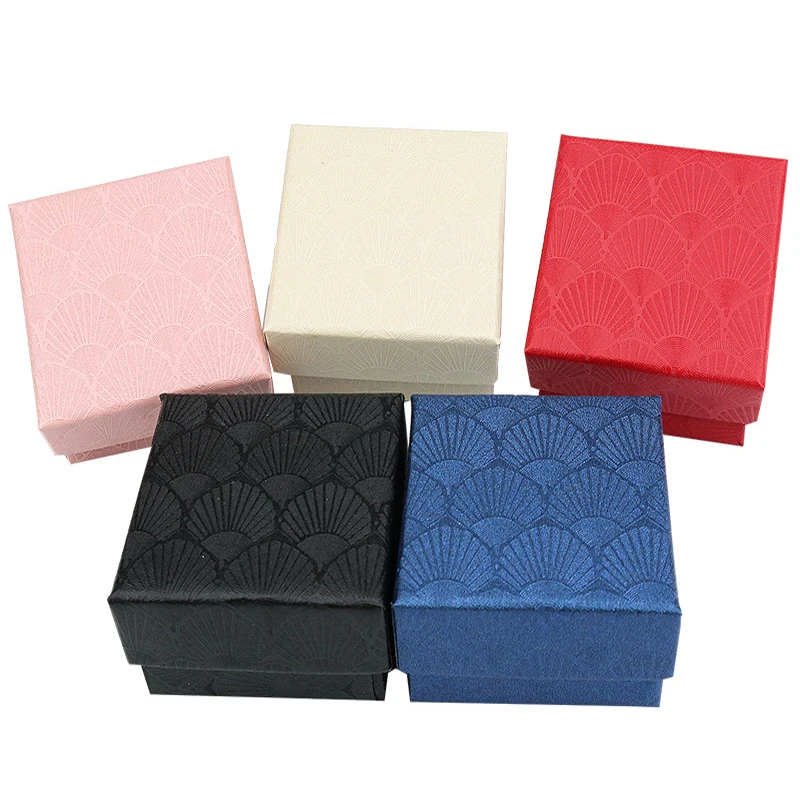 

Romantic Jewellery Gift Box Pendant Case Display For Earring Necklace Ring Watch Beauty Jewelry Box Scallop Ring Bracelet Box